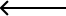 Left-pointing arrow icon for navigation or back button functionality.